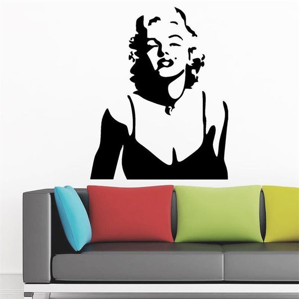 Decals Marilyn Monroe Decor Red Lips Stickers Home Decoration