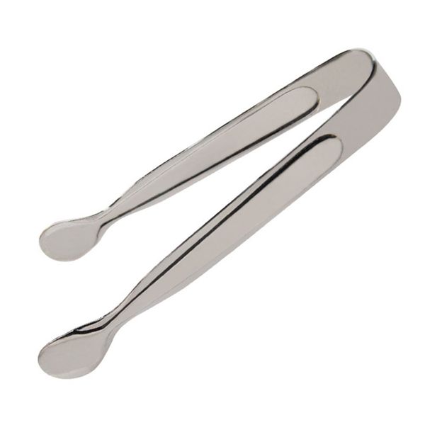 

gold/silver stainless steel ice tong round ice clip thick bbq kitchen food tong party bar coffee bar supplies