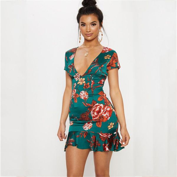 

женское зеленое платье criss с обратным вырезом и оборкой him shift уличная одежда оболочка с принтом flora с коротким рукавом выше колена м, White;black