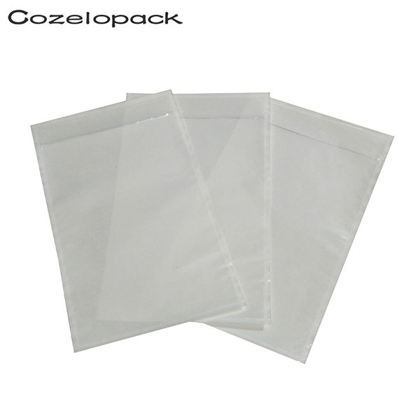 

50pcs-4.5x5.5 7x10 packing list envelope clear face invoice slip enclosed pouch self adhesive shipping label