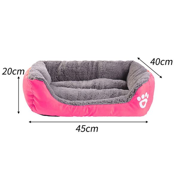 

6 sizes pet dog bed warming dog house soft material nest dog baskets fall and winter warm kennel for cat puppy quality