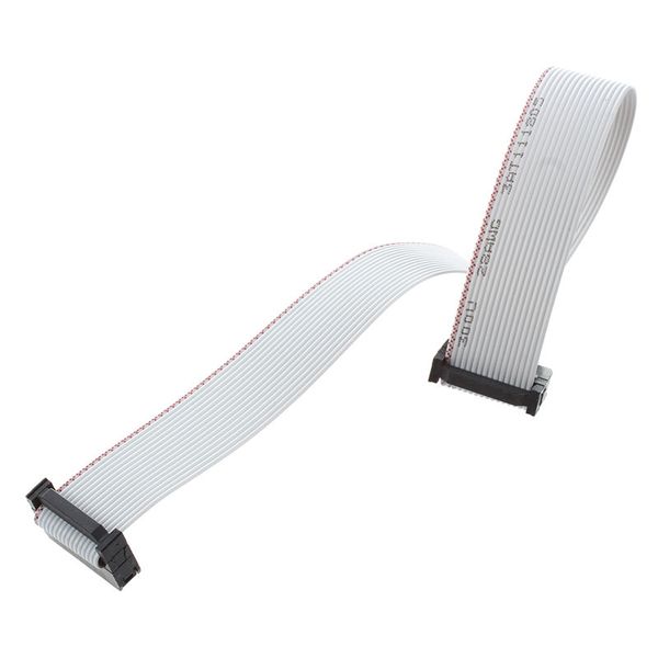 

hg-30cm 11.8" 2.54mm pitch 16 pin female to female idc ribbon cable gray