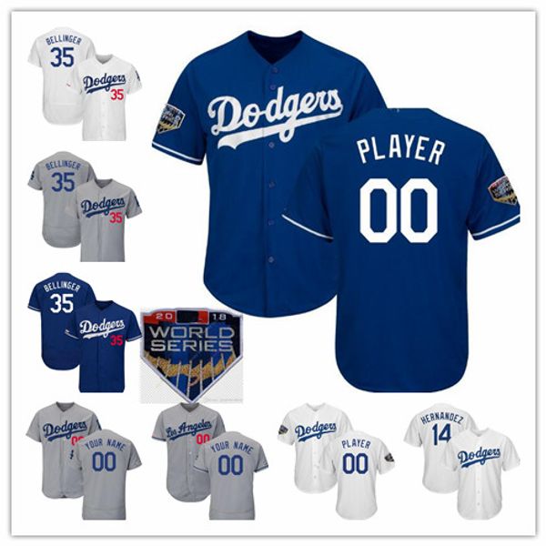 

2019 Dodgers Jersey Custom Any Name Any Number Corey Seager Joc Pederson Jackie Robinson Justin Turner Clayton kershaw Men Women Youth