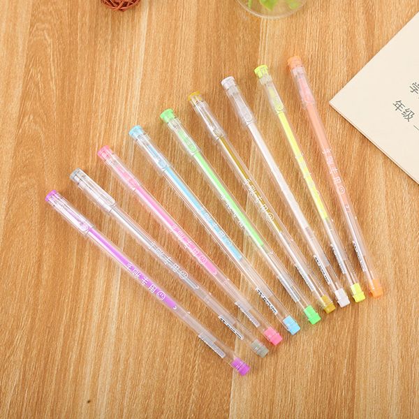 

1pc novelty highlighter pens kawaii colorful markers gel pens for kids gift school office supplies stationery