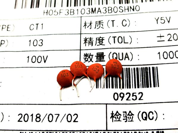 

103m 100v ste ceramic capacitor 10nf 100v y5v pitch 5