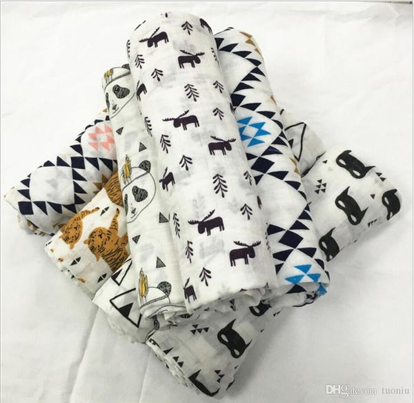 

47 design 2018 ins fox bear muslin blanket aden anais towel dhl children swaddle wrap blanket towelling baby infant blanket