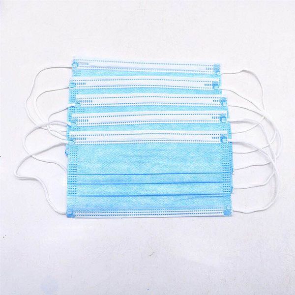 

disposable mask 3-layer non-woven disposable elastic mouth soft breathable flu hygiene face mask