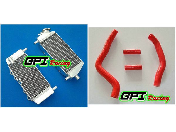 

aluminum radiator +blu hose for kx125 kx 125 03 04 05 06 07 08 2003 2004 blue hose