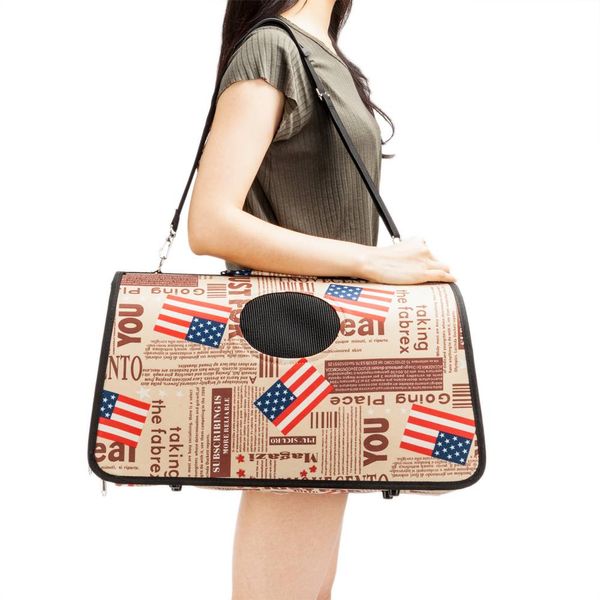 

сумочка comfort carrier pet dog travel сумка для браун флаг шаблон