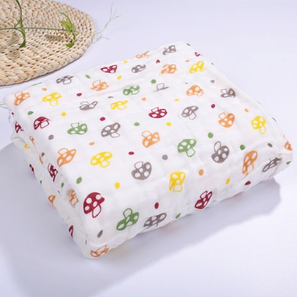 

110x110cm winter muslin baby cartoon swaddling blanketborn infant cotton autumn warm swaddle towel 2020 new fashion