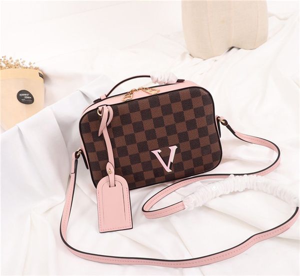 

santa monica women luxury messenger bags 40178 canvas shoulder bags cowhide crossbody bag wallet commuter bag evening bag purse