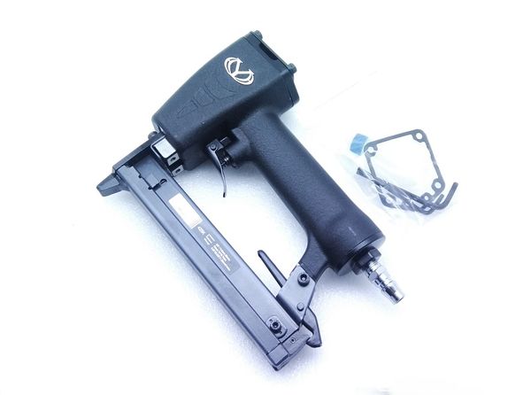 

new pneumatic 425k nail gun air nailer woodworking iron woven rattan special aluminum tube narrow crown stapler