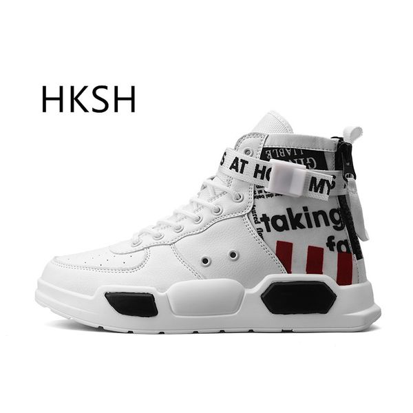 

hkshhigh shoes outdoor sports leisure ball shoes ins tide, Black