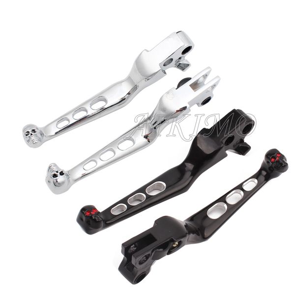

aluminum skull style brake clutch lever handlebar for sportster softail night train fatboy electra glide custom