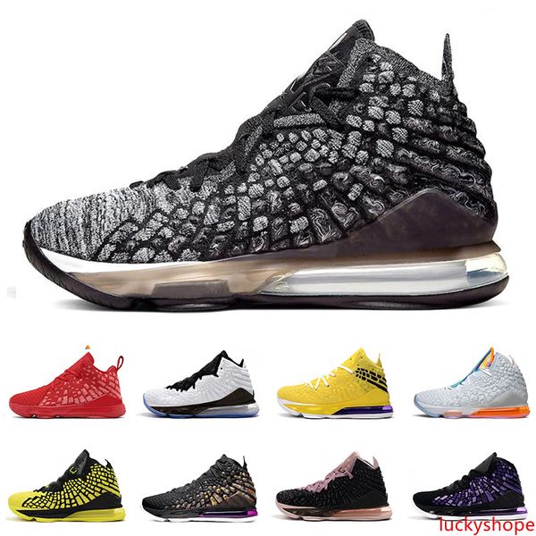 

2020 basketball shoes 17s for men trainer black white currency university red yellow orange mens breathable sports sneakers fast shipping