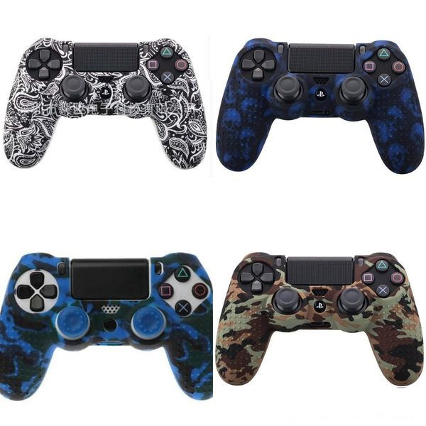 

fotgw 10 in 1 for ps4 4 grips slim pro for dualshock 4 controller silicone skin case cover with 8 thumbsticks playstation cap