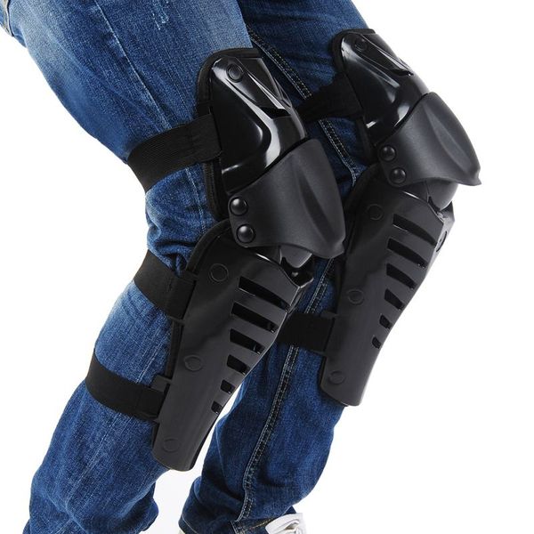 

profession protective equipment cycling motor racing off-road bicycle atv knee & elbow pads pe hard protector waterproof 2 pcs, Black;gray