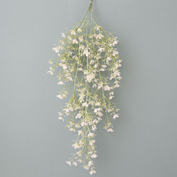 

artificial flower 5 branches wall hanging fantasy cherry rattan plastic flower home ceiling wedding decoration fake