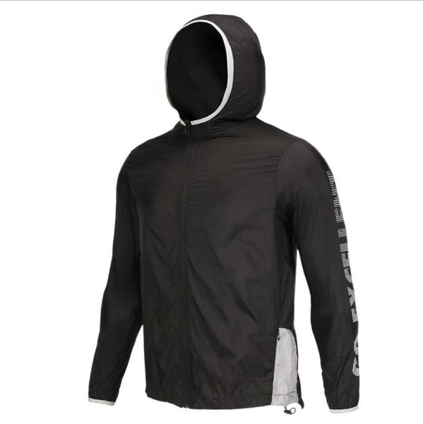 

lj434 2019 new spring autumn bomber hooded jacket men casual slim windbreaker jacket male outwear zipper thin coat clothing, Black;brown