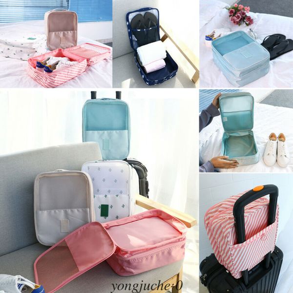 

portable waterproof travel storage bag organizer shoes pouch shoe tote case zip travel storage bag portable organizer sorting, White