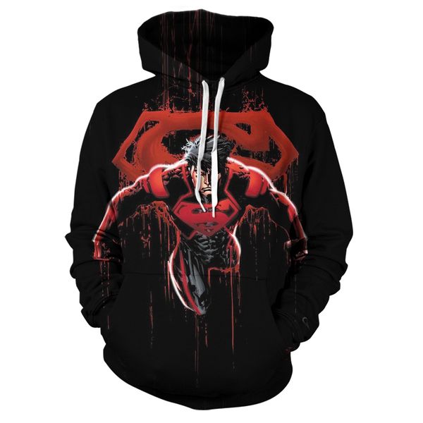 

3d printing hoodie new spring and summer fashion 2020 new fashion men and women animal ser, Black
