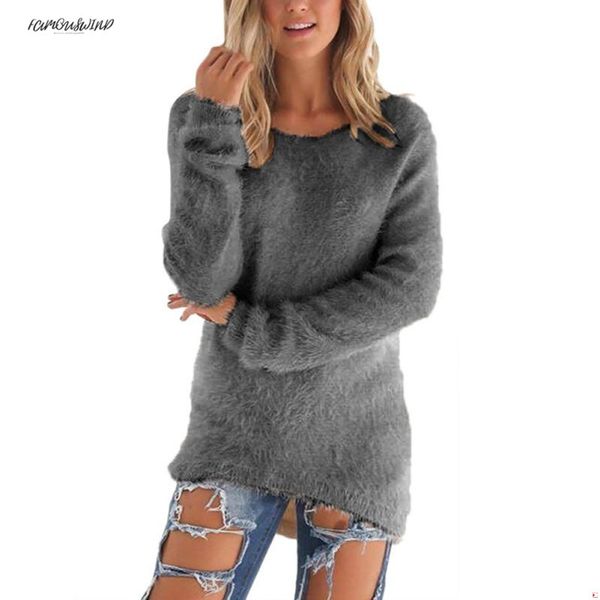 

autumn pullovers ship winter womens o-neck sweater female hedging loose pullover casual solid sweaters wholesale drop, White;black