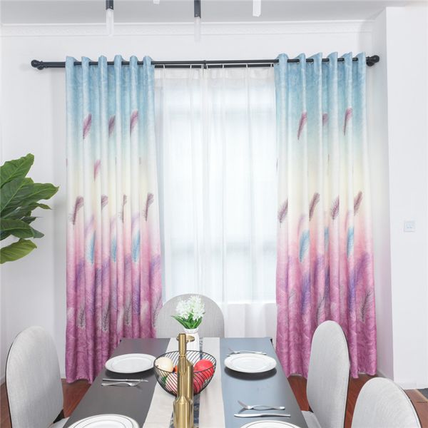 

modern embroidered sheer curtains for living room bedroom kitchen elegant yarn curtains feather white voile panel
