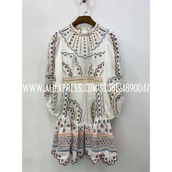 

лен+хлопок цвет вырез вышитые длинные рукава высокая талия кружевное платье высокое качество женщин 2020 весна лето богемия платье, Black;gray