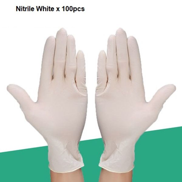 

100pcs lot anti-virus disposable nitrile latex pvc gloves color optional food gloves ing