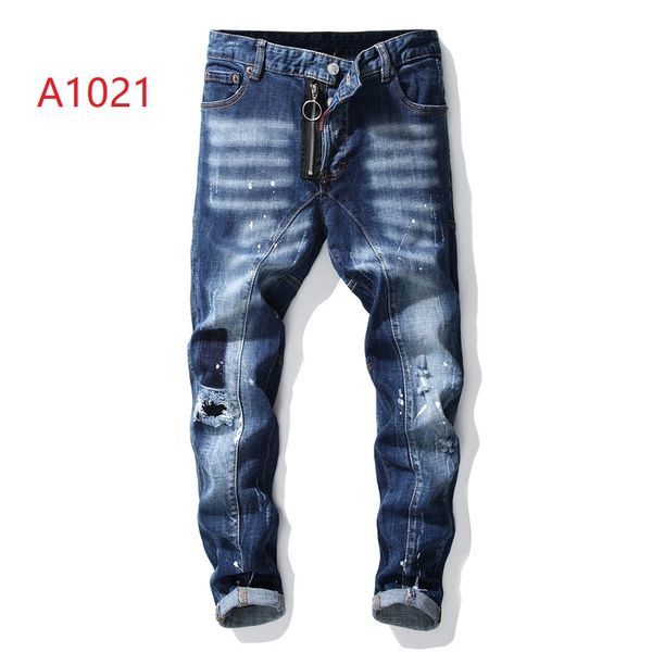 

d2 моды мужских тощих джинсов италия тенденция бренд дизайнер джинсы частных заказные продажи мужчина голубые байкерские джинсы улица мода с, Blue