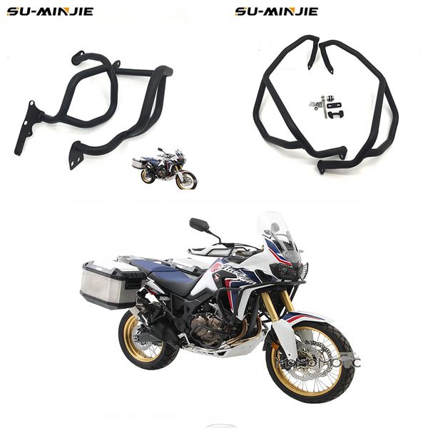 

minjie upper & lower crash bar engine guard bumper frame protector for 2016-2017 crf 1000 l 1000l africa twin abs crf1000l