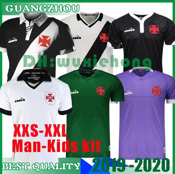 

2019 2020 vasco da gama men and female jersey maxi a. rios paulinho soccer jerseys 19 20 da gama home away third football shirt size s-xxl, Black;yellow