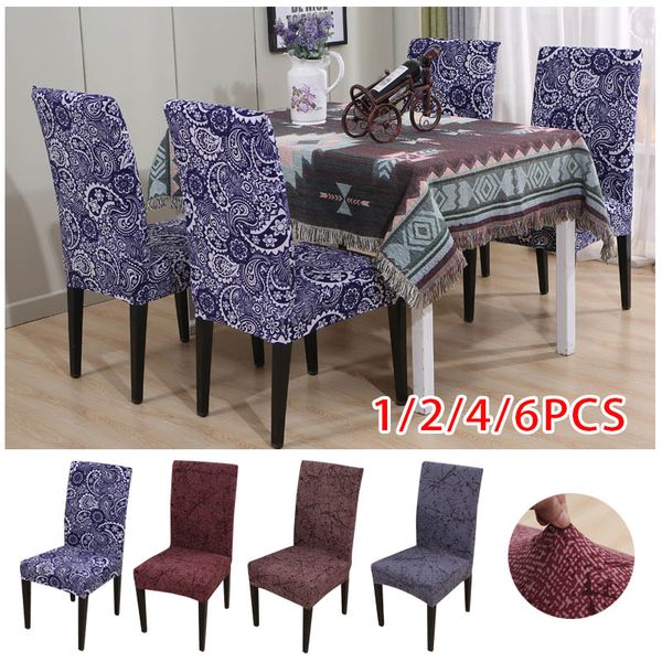 

1/2/4/6pcs chair cover spandex chair covers for wedding banquet restaurant l dining room home decoration housse de chaise