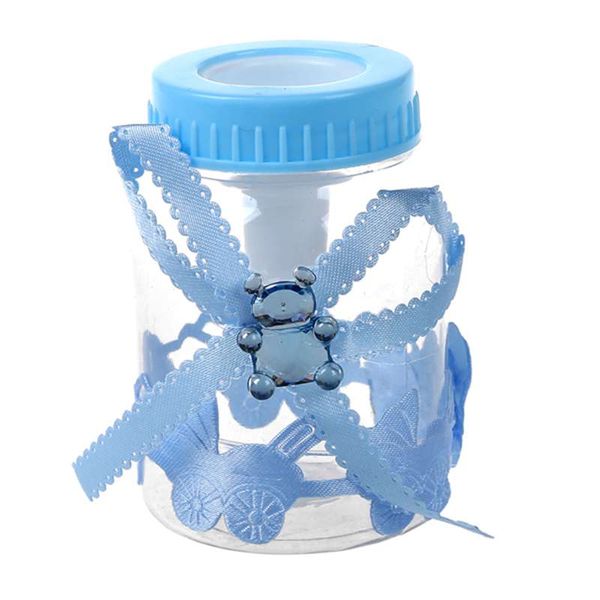 

50pcs/lot baby bottle candy box party supplies baby feeding bottle wedding favors and gifts box shower baptism decoration