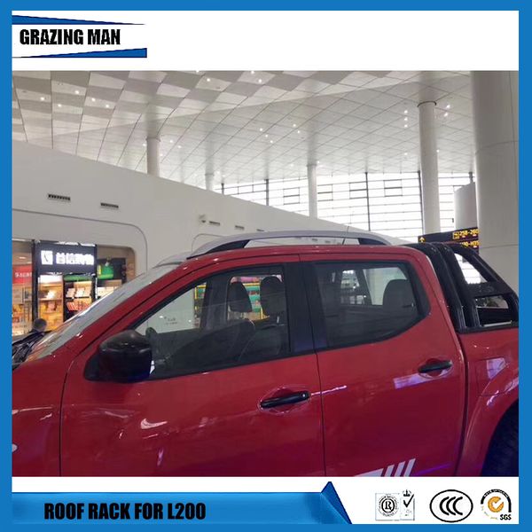 

1 pair aluminium alloy roof car trunk styling luggage carrier front roof rack rail shelf fit for navara 16 17 18 2016 2017 2018