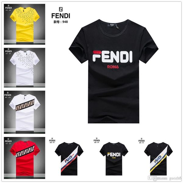 

2019 мужская марка роскошных дизайнерских футболок хлопковые футболки печатные мужские футболки большого размера с коротким рукавом slim fit, White;black