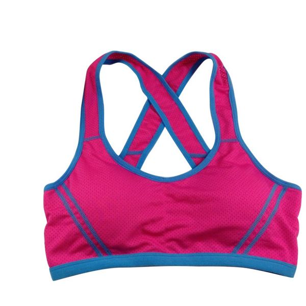 

women crop cropped padded bra seamless tank athletic vest gym fitness sports stretch women's tanks cross back bras, White;black