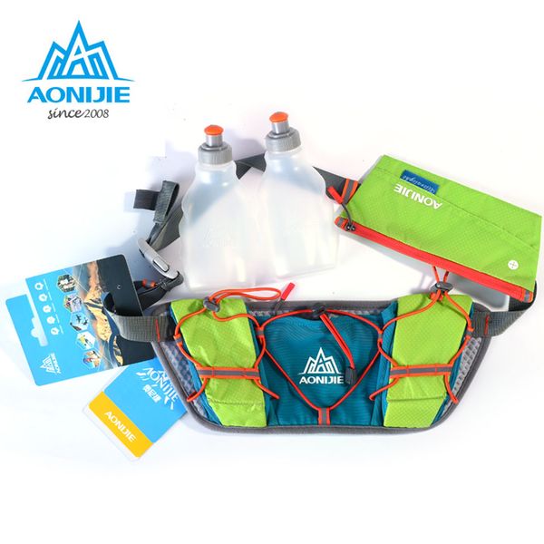 

aonijie men women waist packs running hydration belts bottle holder belt reflective running water belt fanny pack