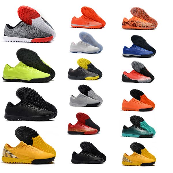 

новейший mercurial vaporx xii academy tf 12 женщины мужские крытый газон cr7 криштиану роналду неймар футбол футбольные бутсы бутсы us3-11