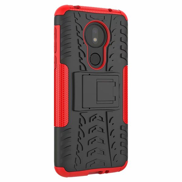 

Классический Для Moto G7 Power Case Стенд Прочный Combo Гибридный Доспех Кронштейн Чехол дл