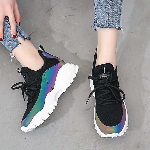 

dropshipping women reverse light discoloration sports shoes jogging running outdoor walking shoes new brand mesh sneakers wz-23