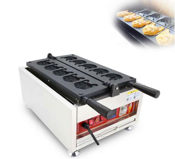 Processamento alimentar 110V 220V Commercial Electric Digital Digital Cabeça Máquina Máquina de Waffle