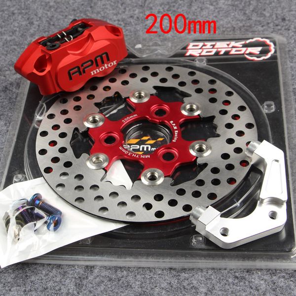 

motorcycle accessories electric refit rpm small radiation caliper brake pad brake disc +200/220mm for rsz bws jog force