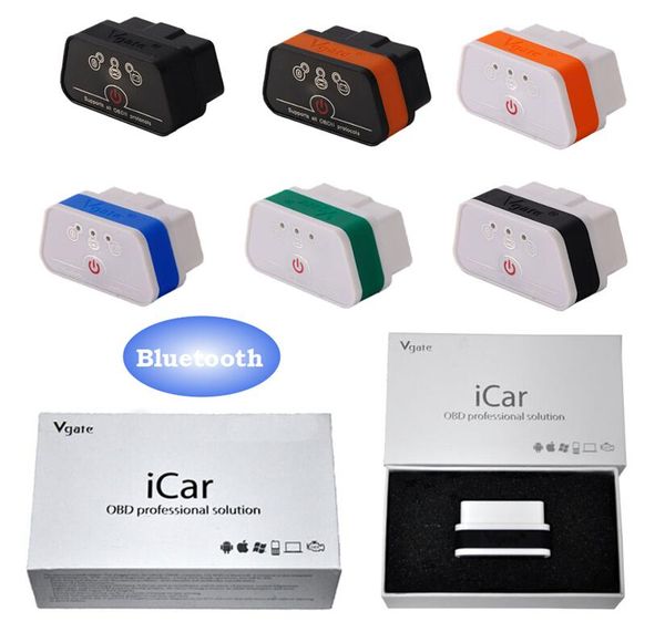 

новый vgate icar2 bluetooth obd2 диагностический инструмент-elm327 bluetooth obd 2 сканер мини elm327 для андроида читателя кода