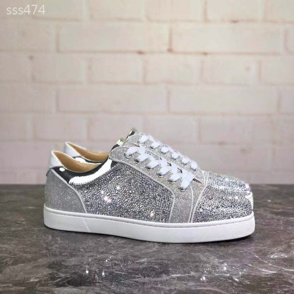 

mens red bottoms retro shoes studded spikes bottom flats daily casual skateboarding sneakers for women triple black sneakers size38-48