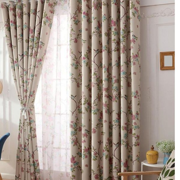 

1 pcs european window curtain blinds fancy printed blackout curtains for living room modern curtain for the bedroom elegant