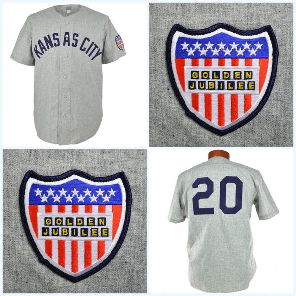 Blues 1951 Road Jersey Qualquer jogador ou número costurado Todos Ed Alta qualidade Frete grátis Camisas de beisebol