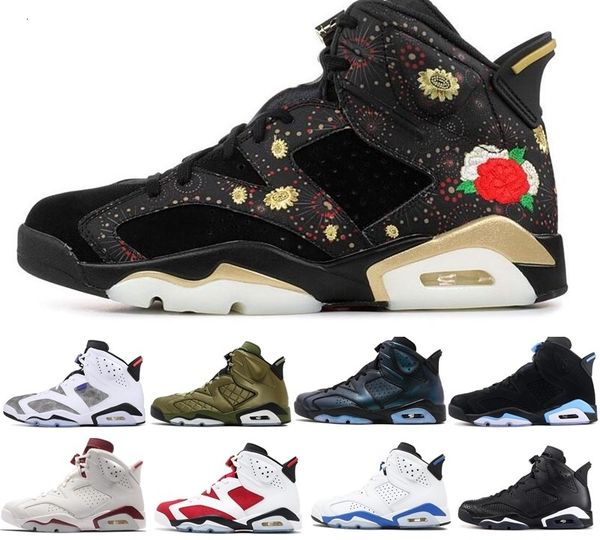 

2020 men mens basketball shoes 6 6s infrared carmine high low cut chrome sports green black casual walking shoes sneakers us7-us13