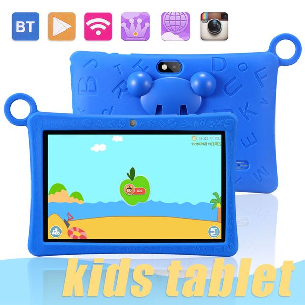 

Детский планшет 7 " Quad Core 2GB Android 6.0 детские планшеты Wifi Bluetooth PC Game Pad с защитной крышкой в розничной коробке