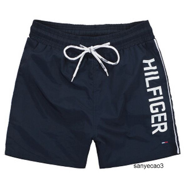 

tommy hilfiger мужская дизайнерская мода доска дизайнерские шорты мужские летние пляжные шорты спорт досуг стиль пляжный серфинг плавание sh, Black